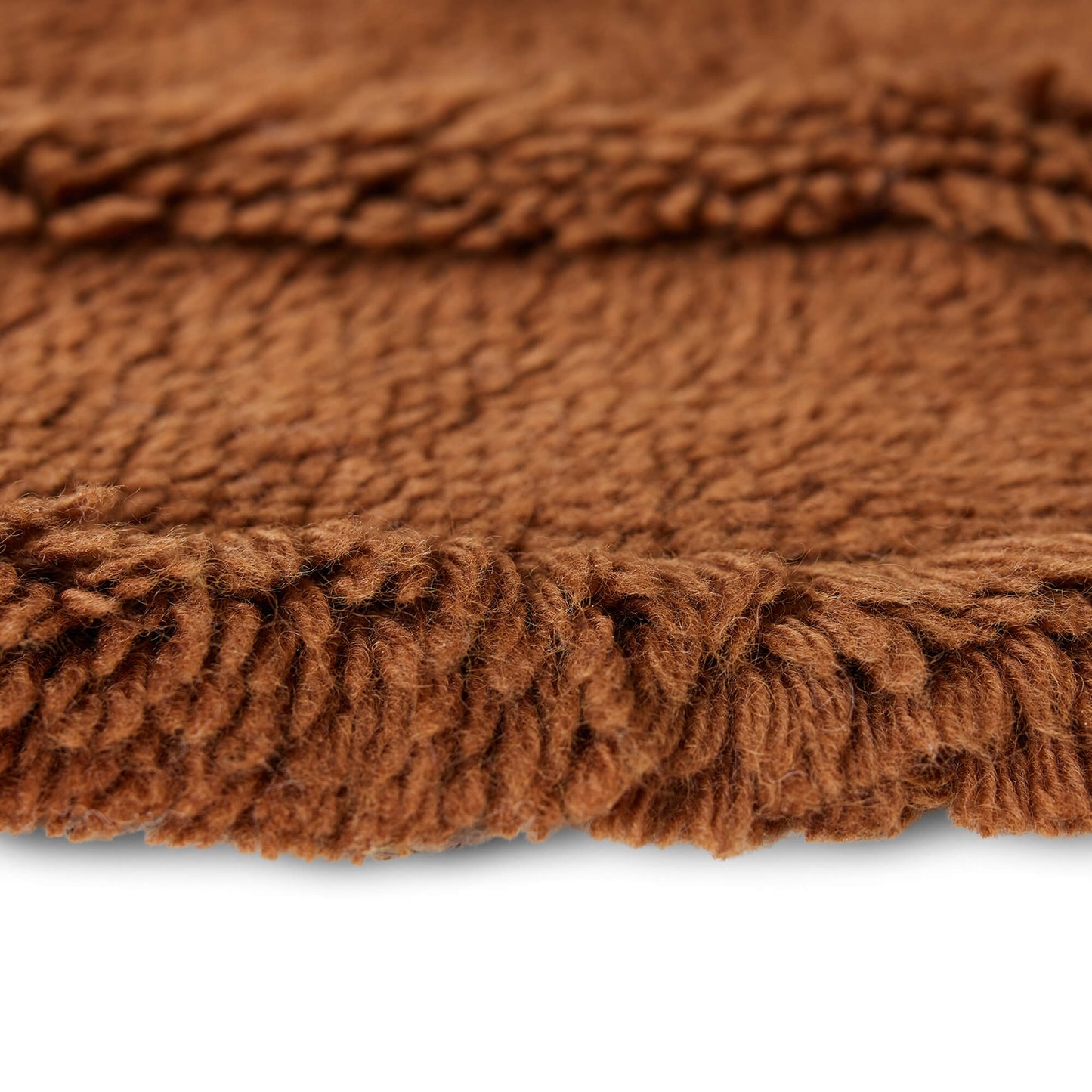 Tapis shaggy laine ø150cm - Mahoganny