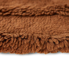 Tapis shaggy laine ø150cm - Mahoganny