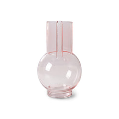 Vase en verre - Sundae pink