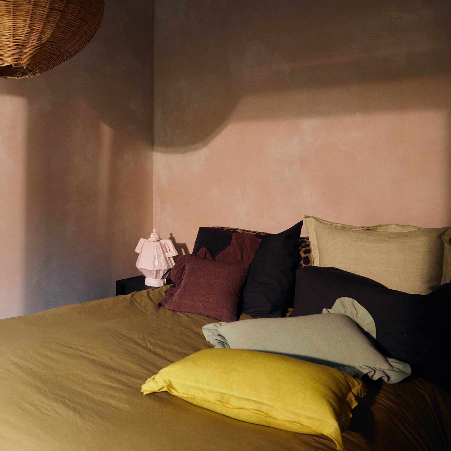 Coussin lin "Lemongrass"