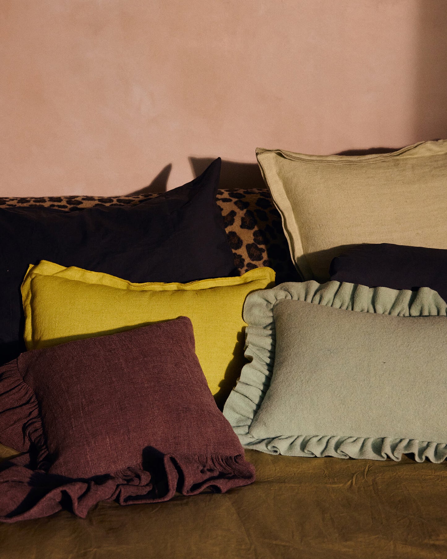 Coussin lin "Lemongrass"