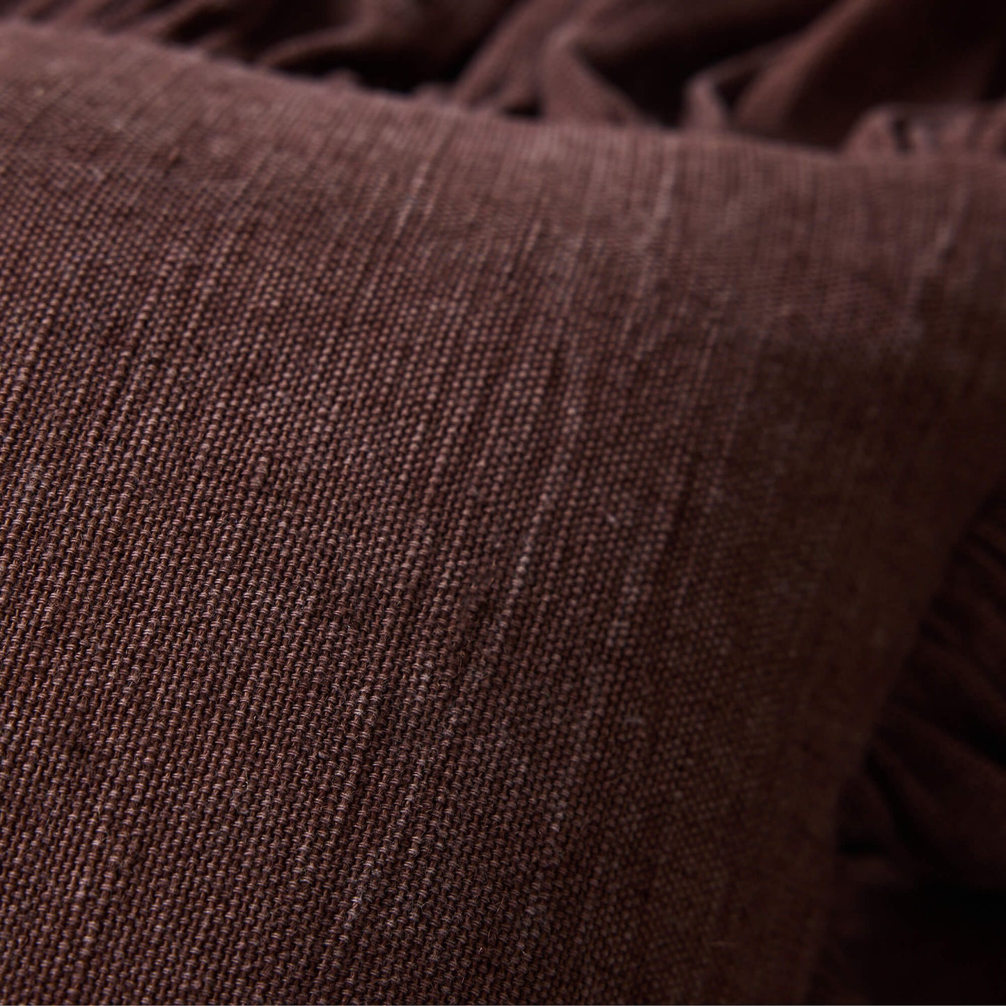 Coussin "Ruffle" - Châtaigne