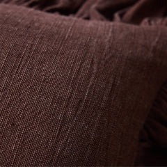Coussin "Ruffle" - Châtaigne