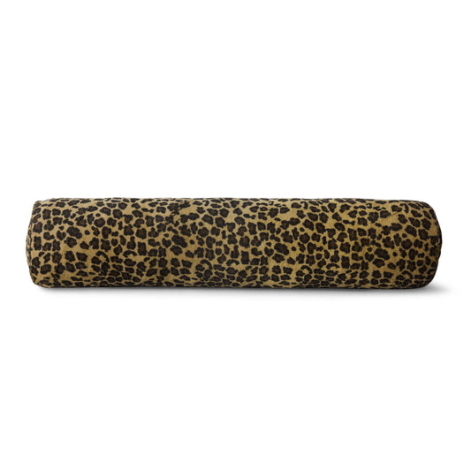 Coussin traversin motif panthère extra large