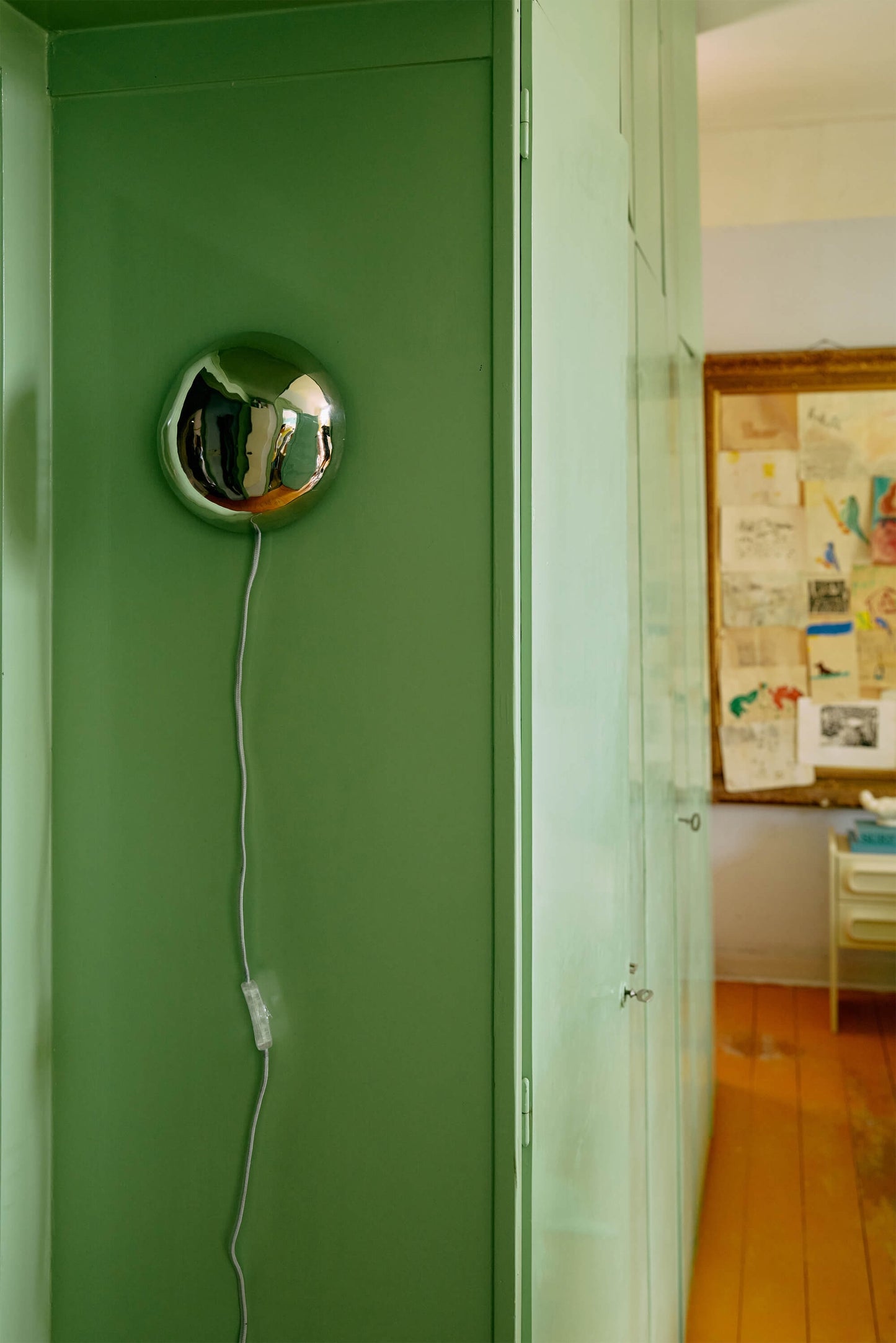 Applique murale chromée "Orb"