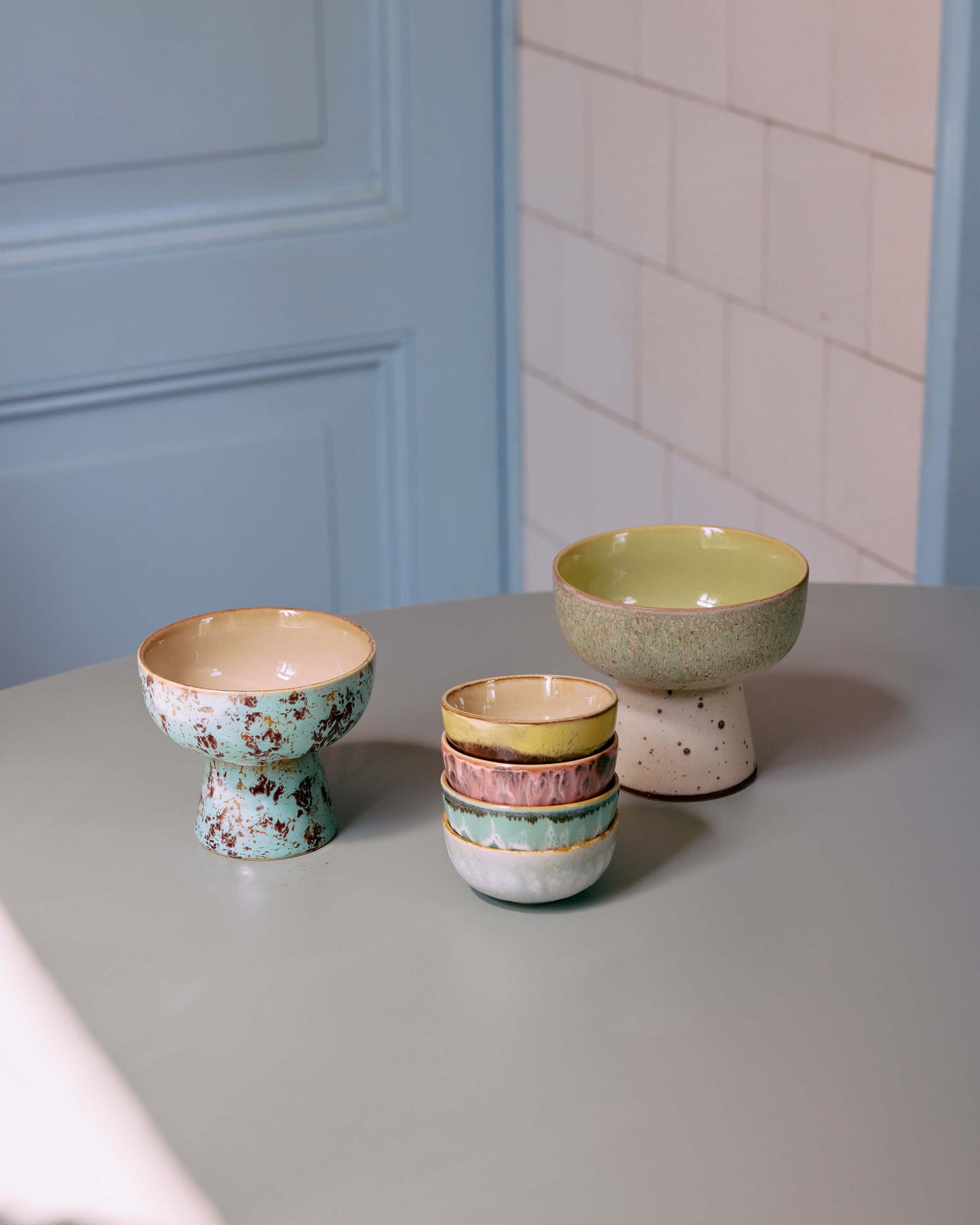 Bol à tapas sur pied céramique "Patina"