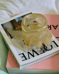 Bougeoir verre - Cream