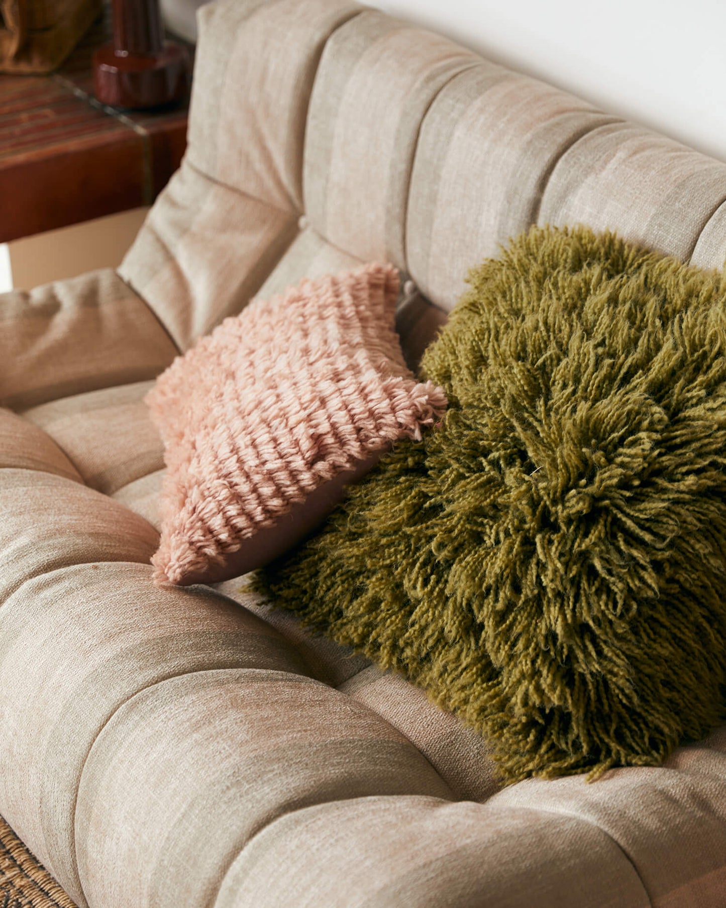 Coussin "Fluffy" - Blush
