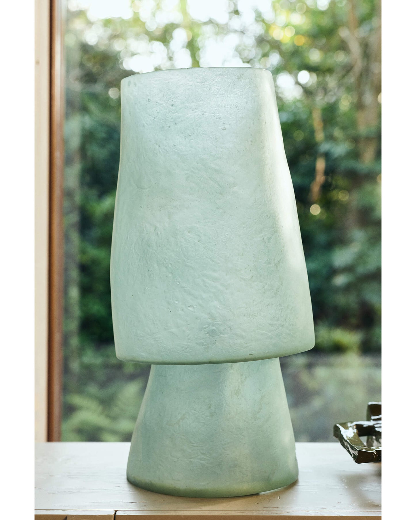 Lampe fibre de verre - Bleu glacier