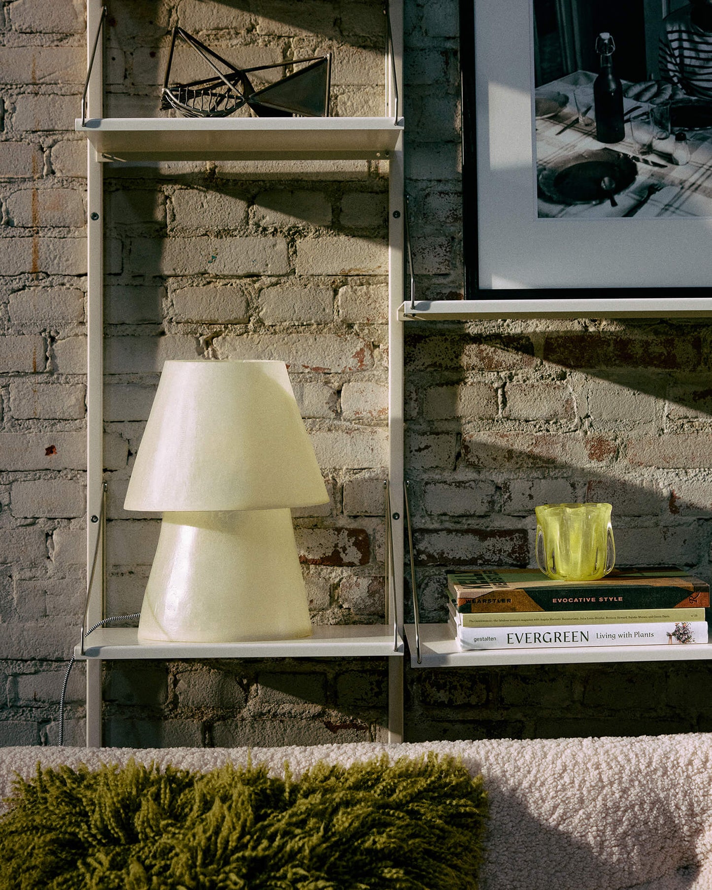 Lampe fibre de verre - Off white