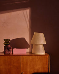Lampe fibre de verre - Off white