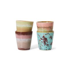 Mugs ristretto céramique X4 "Futurism"