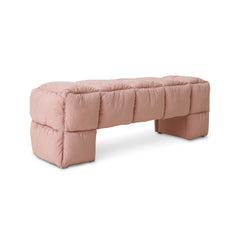 Puffy Lobby Bench - Blush