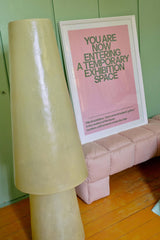 Puffy Lobby Bench - Blush