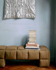 Puffy Lobby Bench - Olive