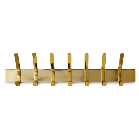 Porte-manteaux laiton brillant - L