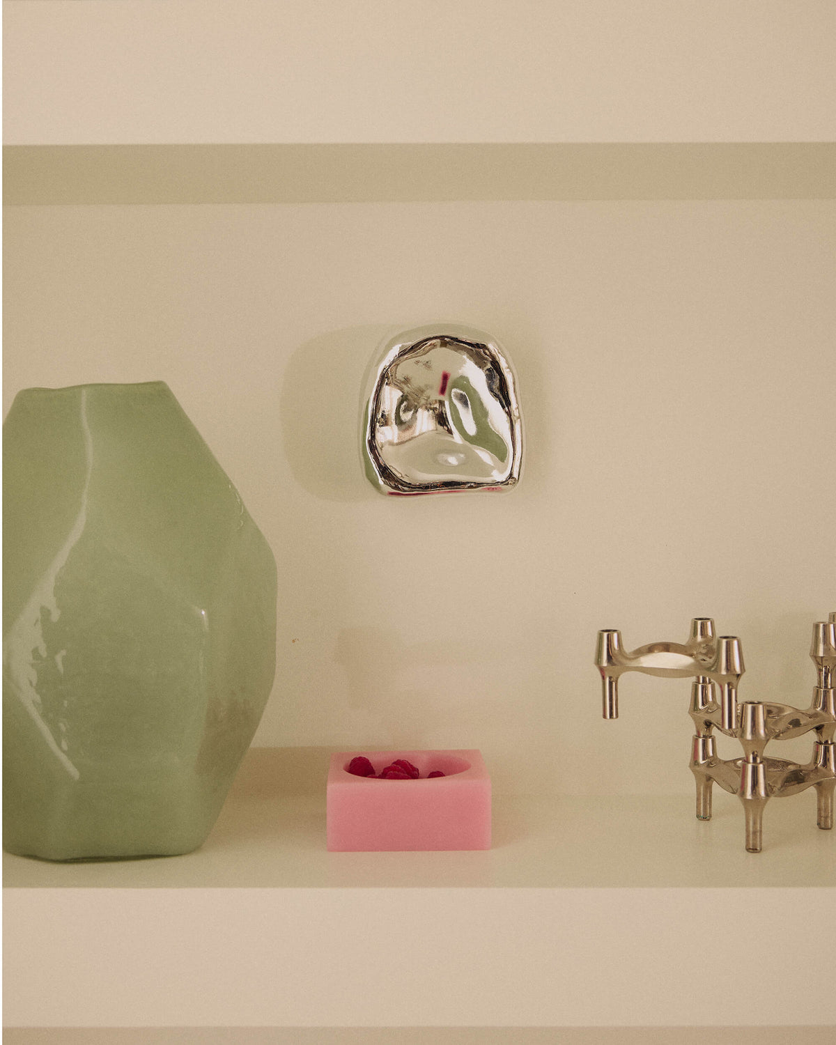 Vide-poches résine "Pop Cube" - Rose