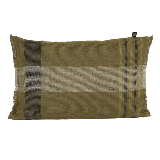Housse de coussin lin "Aalborg" - Kaki