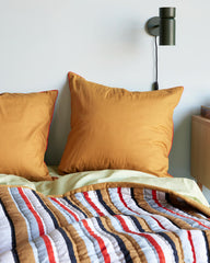 Boutis "Pavilion" rayé - Ocre