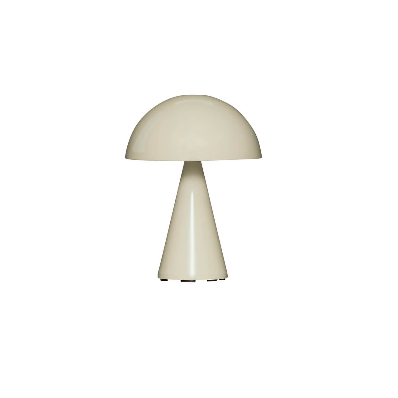 Petite lampe portative "Mush" émaillée - Sable clair