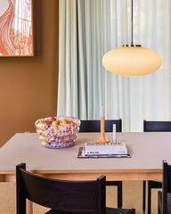 Plat en verre XL "Blaze" multicolore