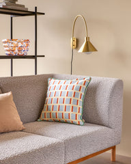 Plat en verre XL "Blaze" multicolore