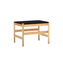 Table basse "Raw" plateau marbre noir