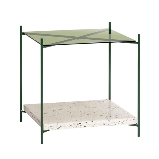 Table d'appoint "Niche" verre & terrazzo
