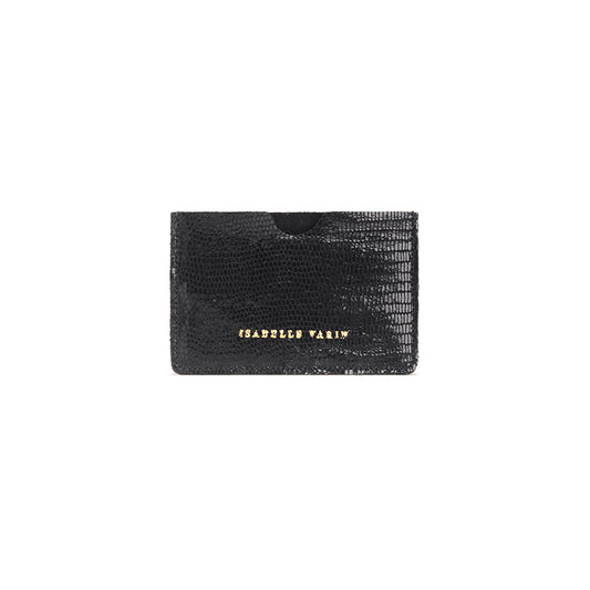 Porte-cartes "Credy" cuir Turtle Noir