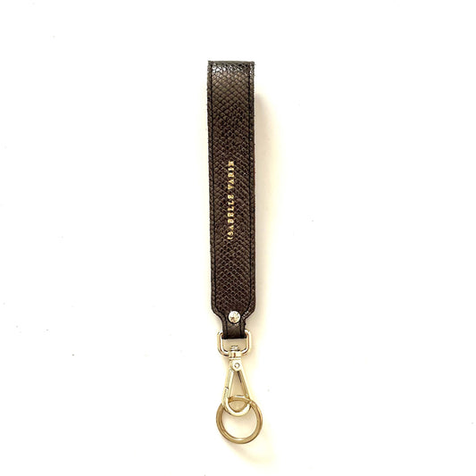 Dragonne "Mady" cuir Galu anthracite