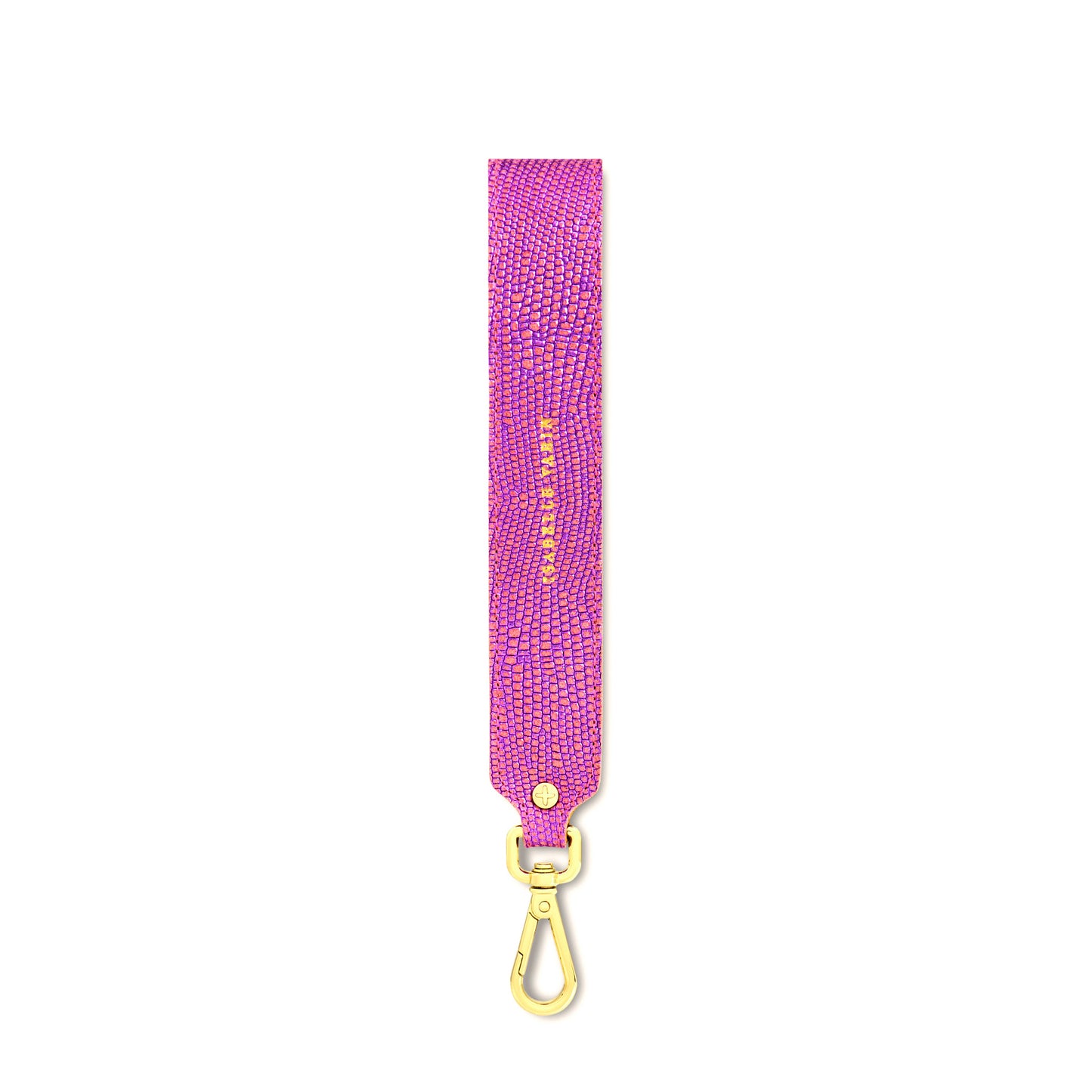 Dragonne "Mady" cuir Sand Fuschia