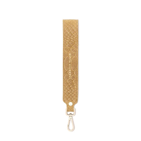Dragonne "Mady" cuir Snake beige