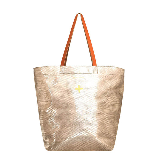 Grand cabas "Laner" cuir Bubble Sable