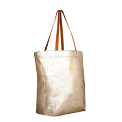 Grand cabas "Laner" cuir Bubble Sable
