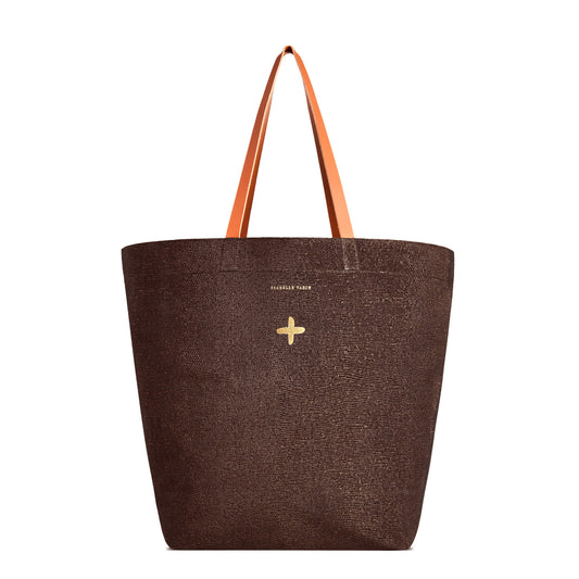 Grand cabas "Laner" cuir Sand Café