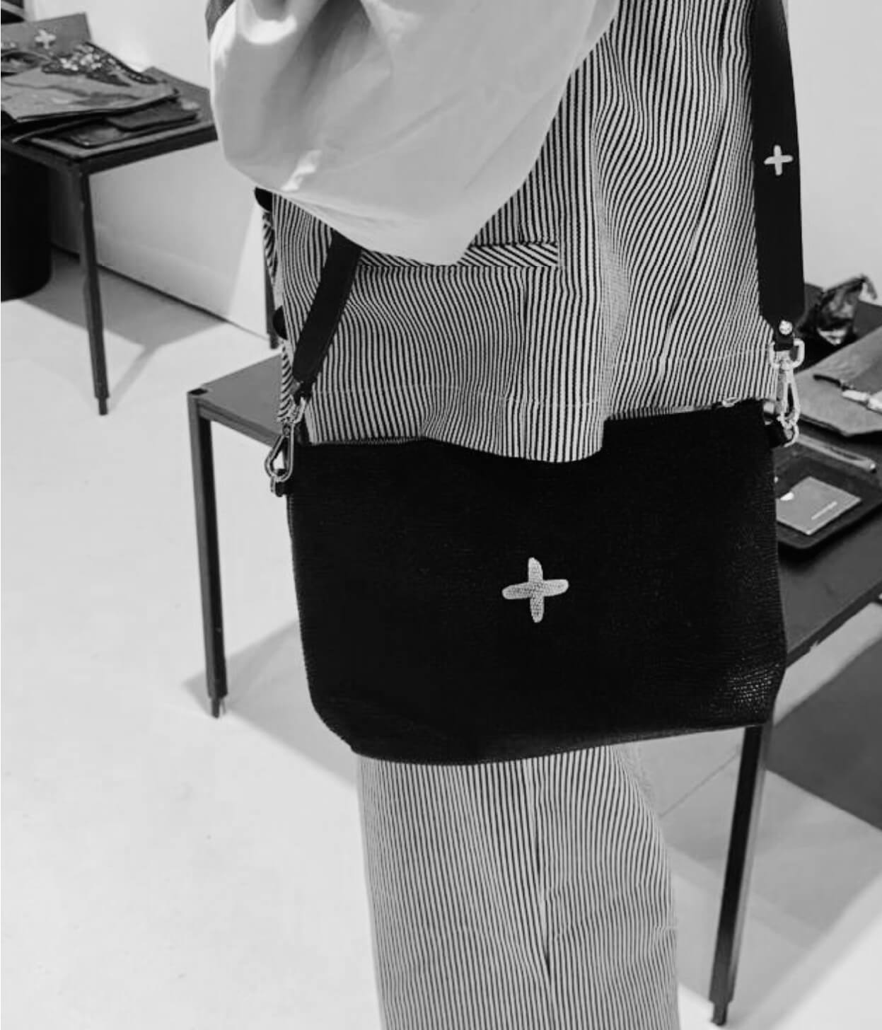 Sac "Run" cuir Galu anthracite