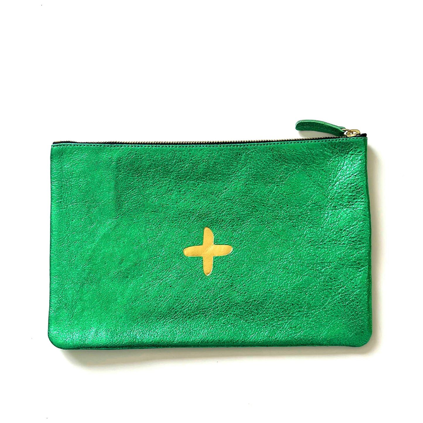 Pochette "Love" cuir Glossy Prairie