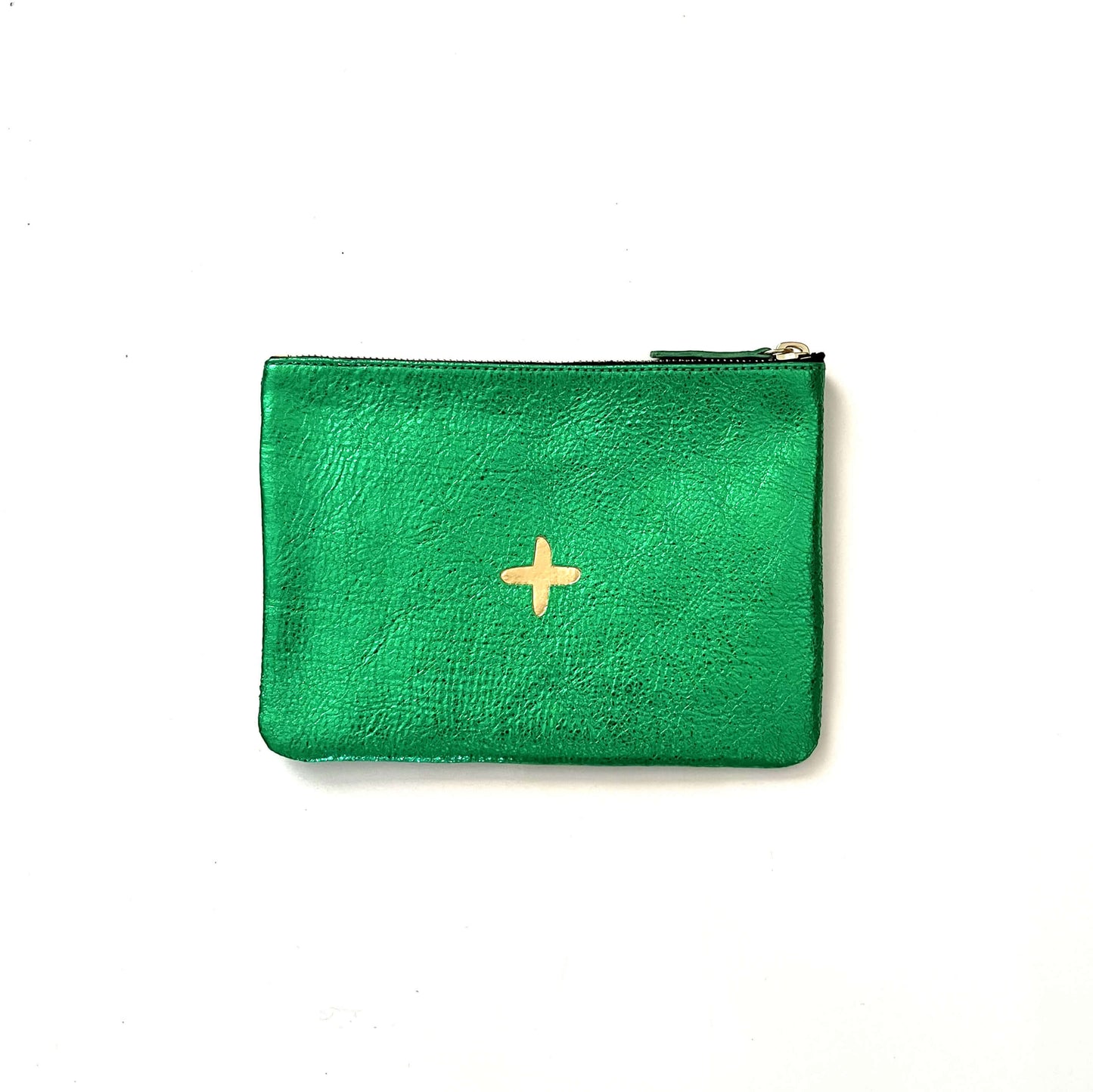 Petite pochette "Monoï" cuir Glossy Prairie