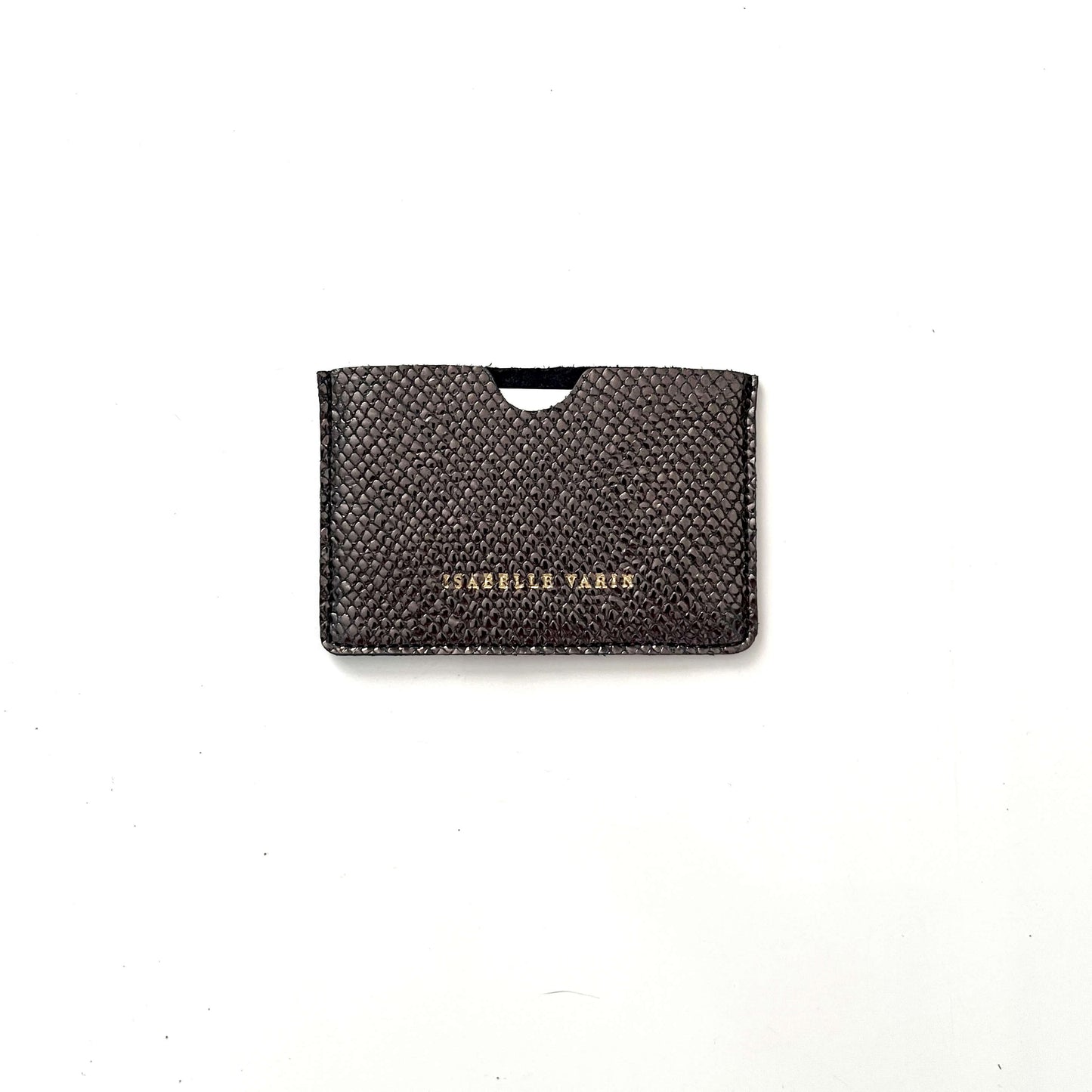 Porte-cartes "Credy" cuir Galu anthracite