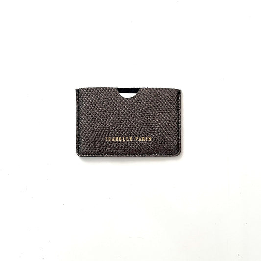 Porte-cartes "Credy" cuir Galu anthracite