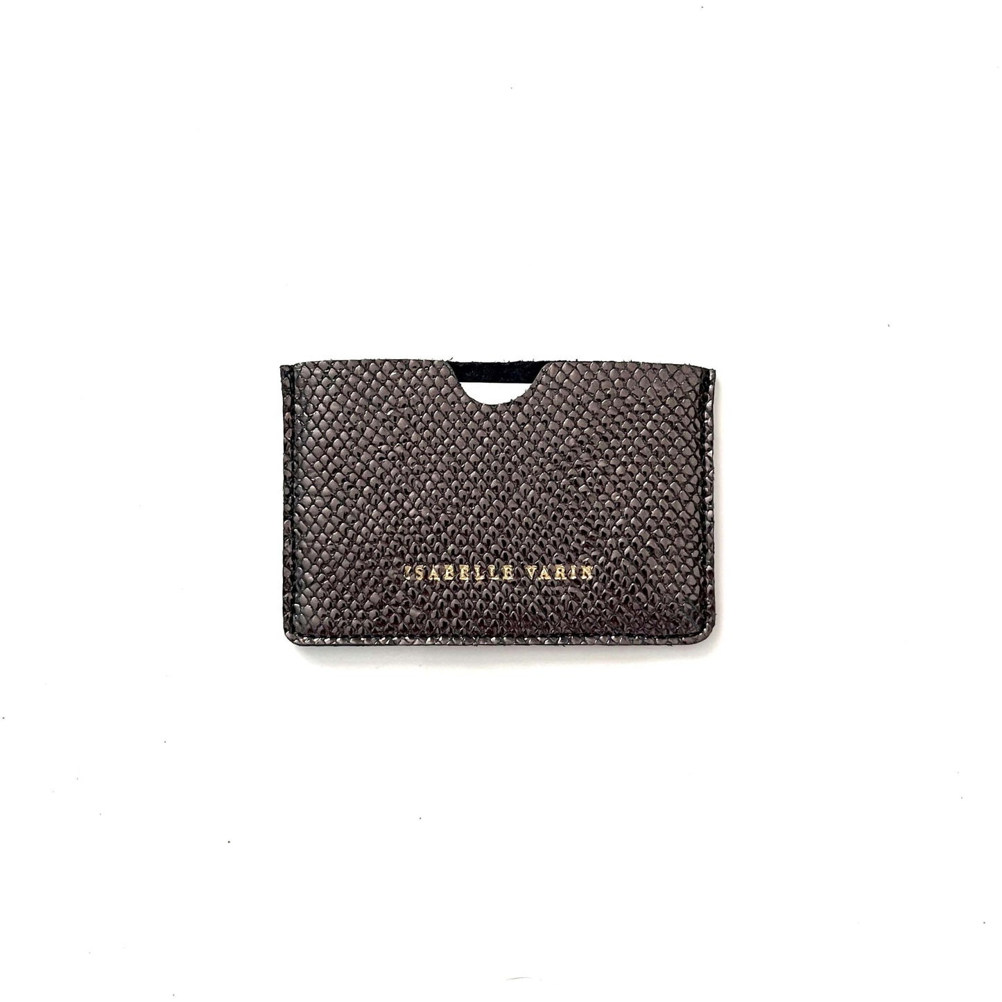 Porte-cartes "Credy" cuir Galu anthracite