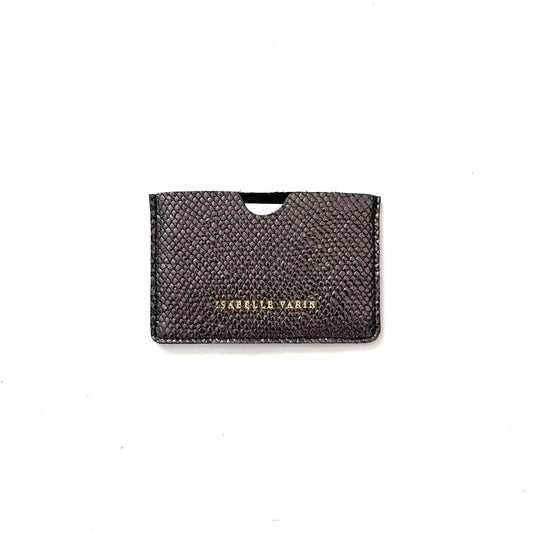 Porte-cartes "Credy" cuir Galu anthracite