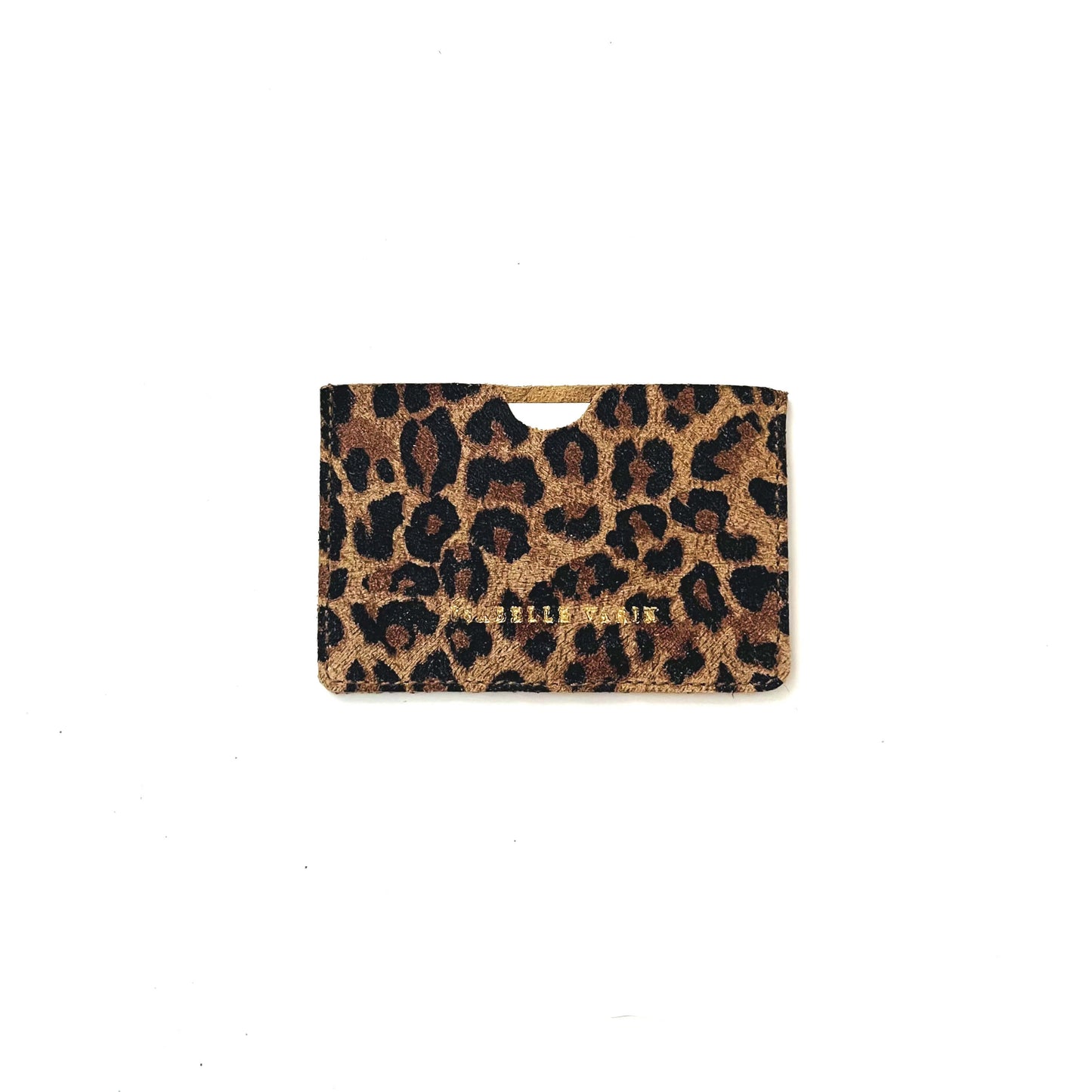 Porte-cartes "Credy" cuir Léopard beige