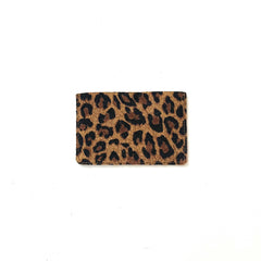 Porte-cartes "Credy" cuir Léopard beige