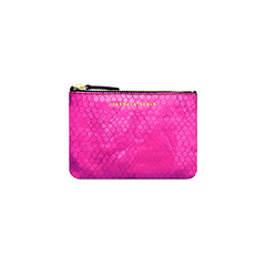 Porte-monnaie "Star" cuir Bubble Fuschia