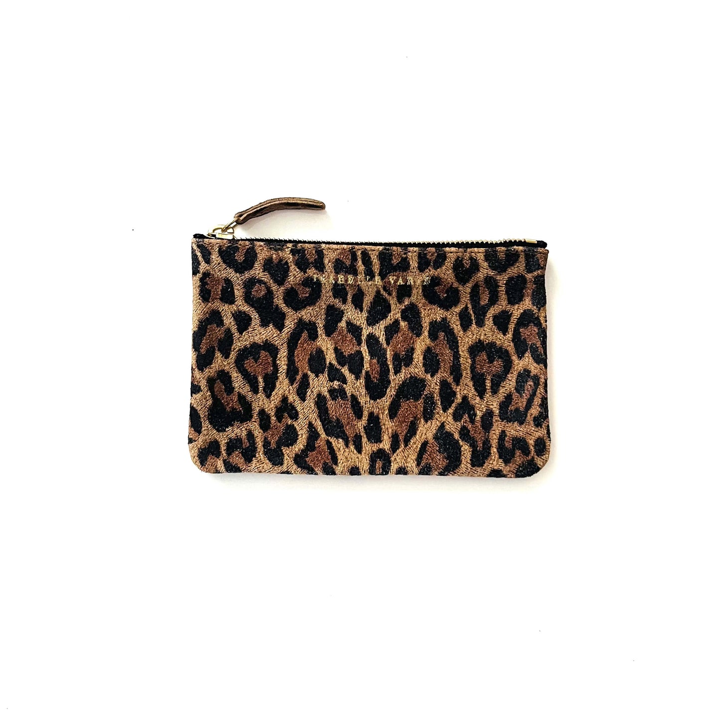 Porte-monnaie "Star" cuir Léopard beige