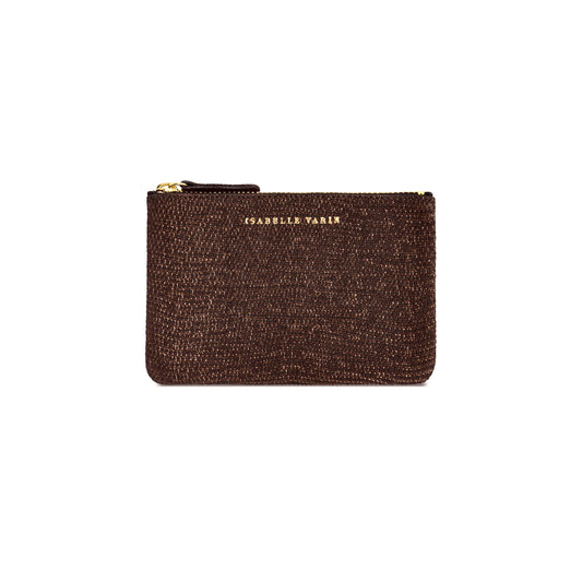 Porte-monnaie "Star" cuir Sand Café