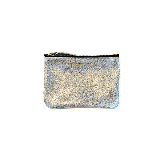 Porte-monnaie "Star" cuir Disco Argent