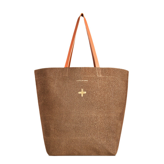 Grand cabas "Laner" cuir Sand Naturel
