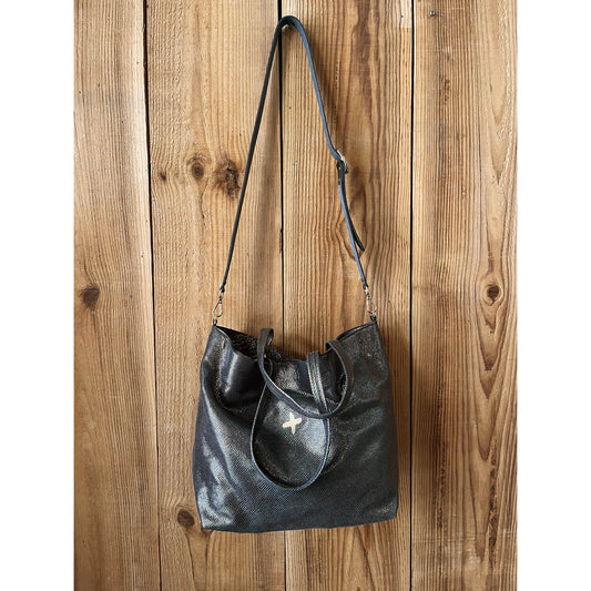 Sac "Origin" cuir Galu anthracite
